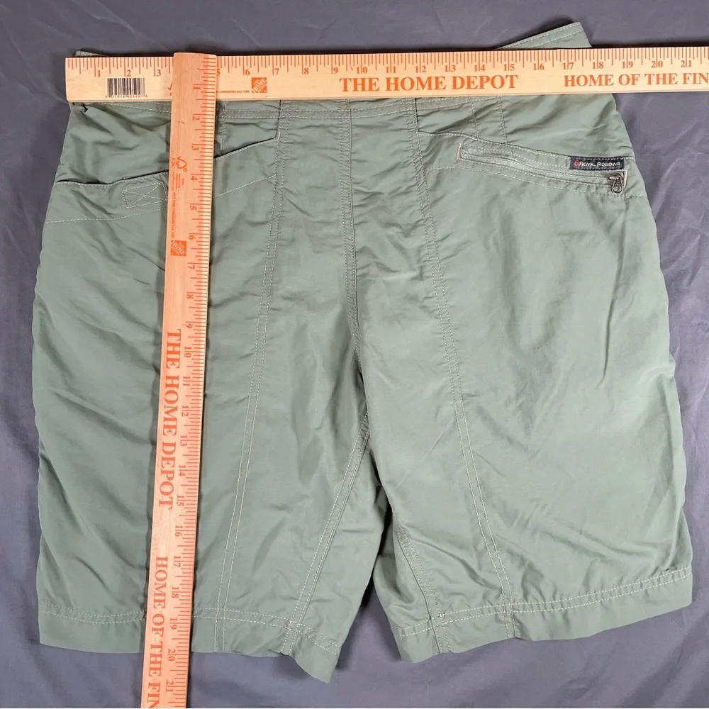 Royal Robbin’s Nylon Shorts Men’s Size 34 Green Hiking Activewear Nature Outdoor